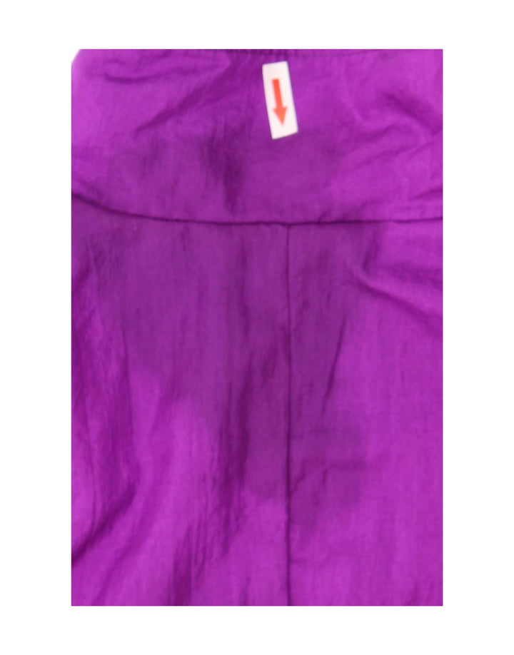 Sunterra Jachetă de trening supradimensionată pentru femei UK 10 Small Purple Geometric