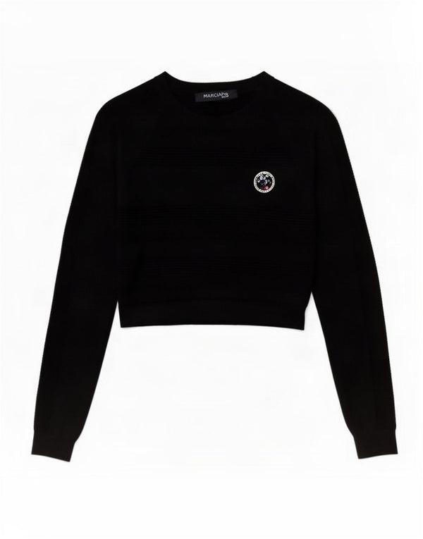 Pulover pentru femei Guess By Marciano, cu decolteu cu barca, US 2 XS Negru