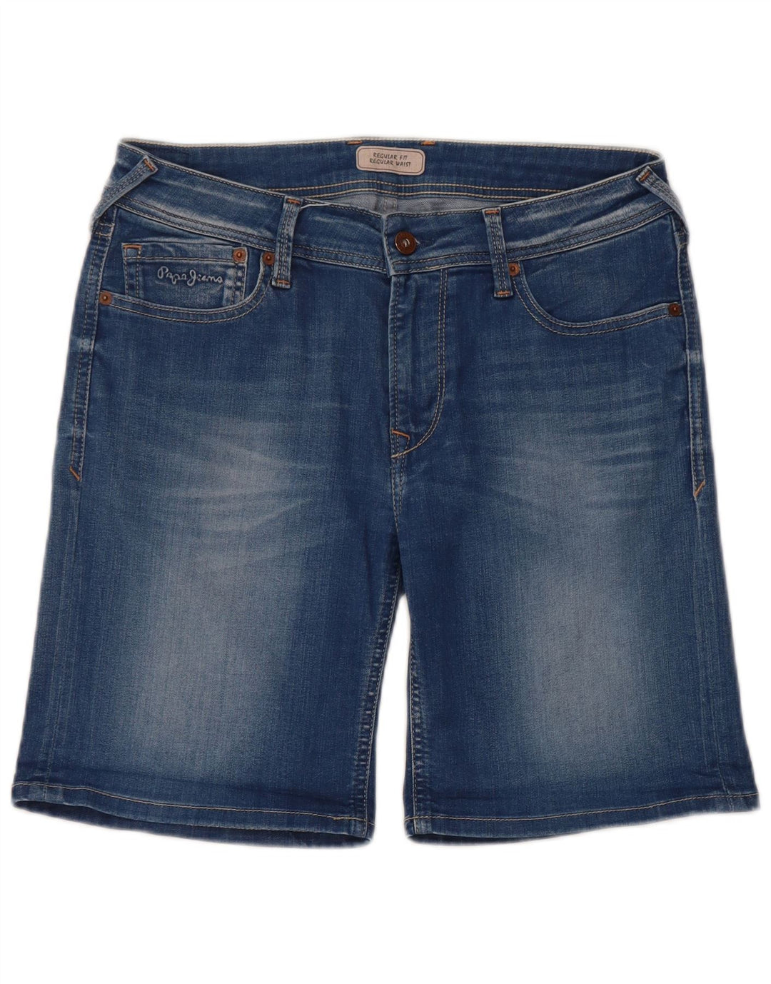 Pantaloni scurți din denim pentru damă PEPE JEANS, W30, bumbac albastru mediu