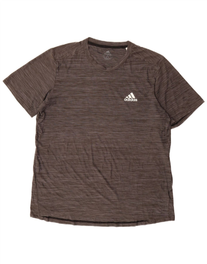 Tricou pentru bărbați Adidas Aeroready Top mare, gri, poliester pătat