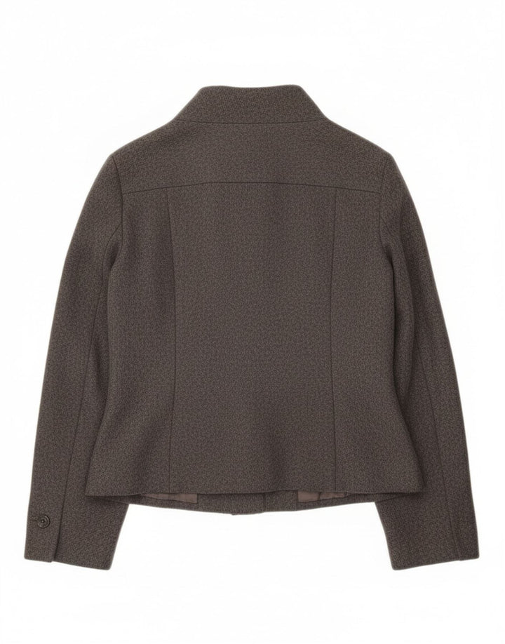 Jachetă Sasha pentru femei, cu 6 nasturi, UK 14, lână gri mediu