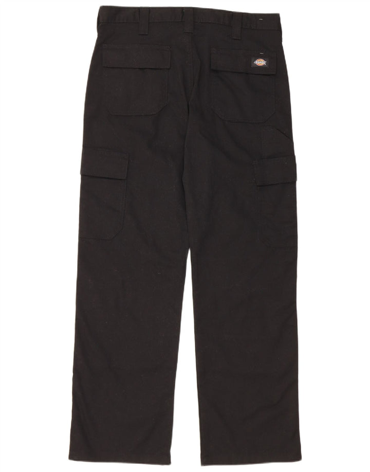 Pantaloni cargo dritti pentru bărbați Dickies W32 L30 poliester negru