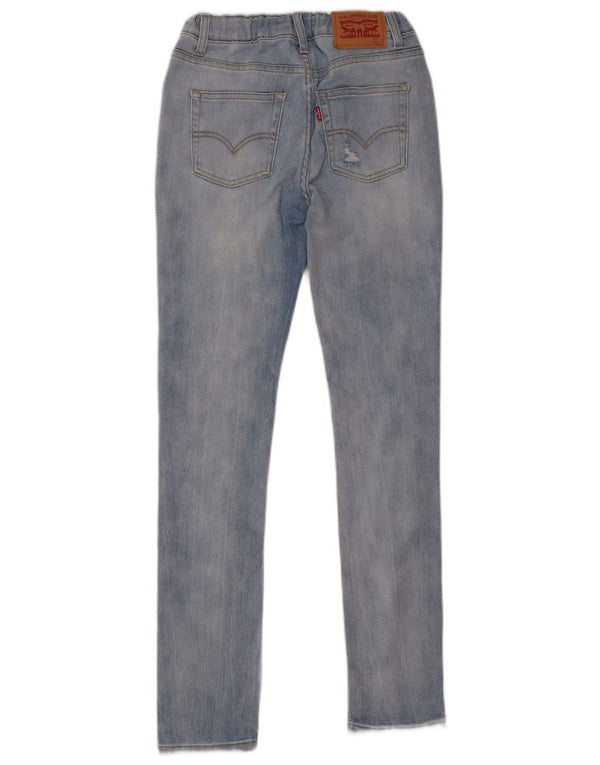 Blugi skinny conici pentru fete Levi's 13-14 ani L28 L29 Bumbac albastru