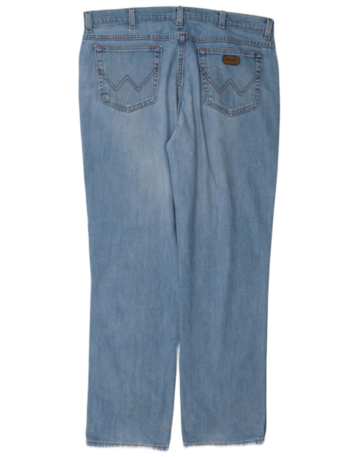 Blugi drepti Wrangler pentru bărbați Texas Stretch W38 L32 Bumbac albastru