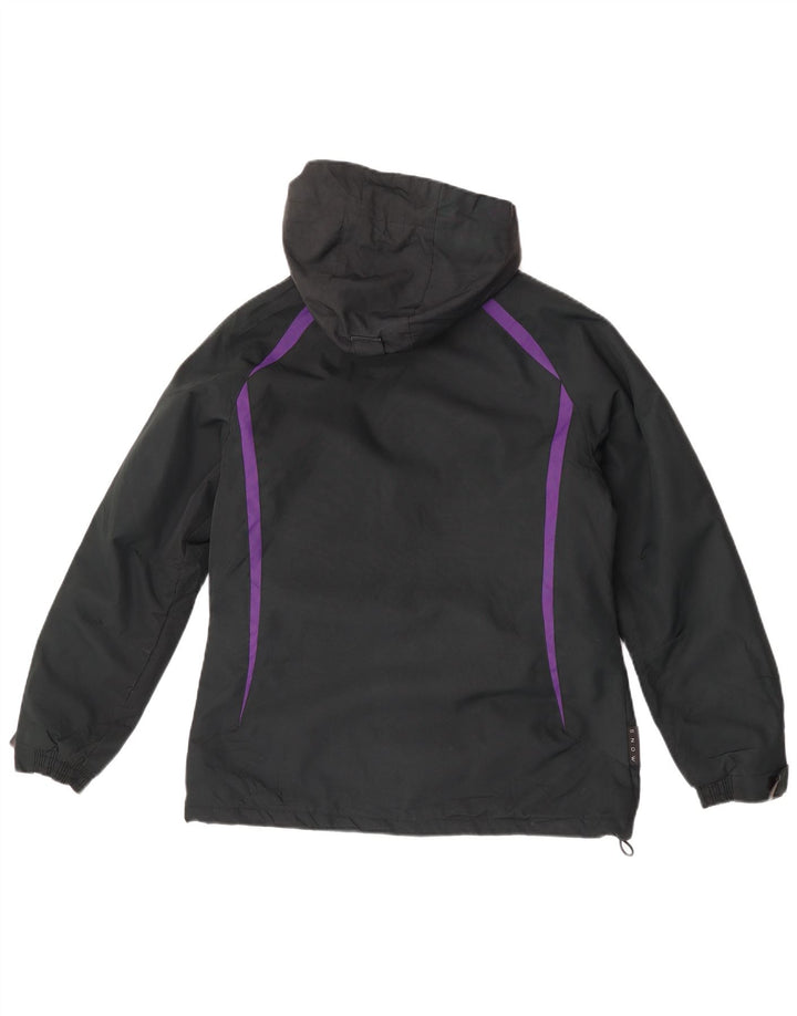 Jachetă Windbreaker pentru femei cu glugă, UK 8 Small Black