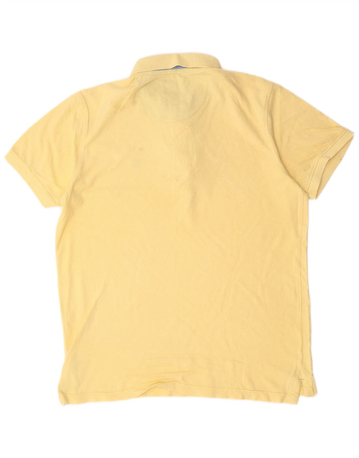 Crew Clothing Tricou polo pentru bărbați Bumbac galben mediu