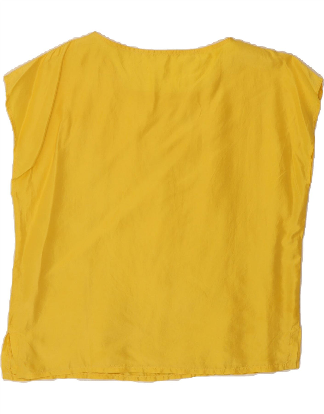 VINTAGE Womens Blouse Top UK 16 Large Yellow Vintage Vintage and Second-Hand Vintage from Messina Hembry 