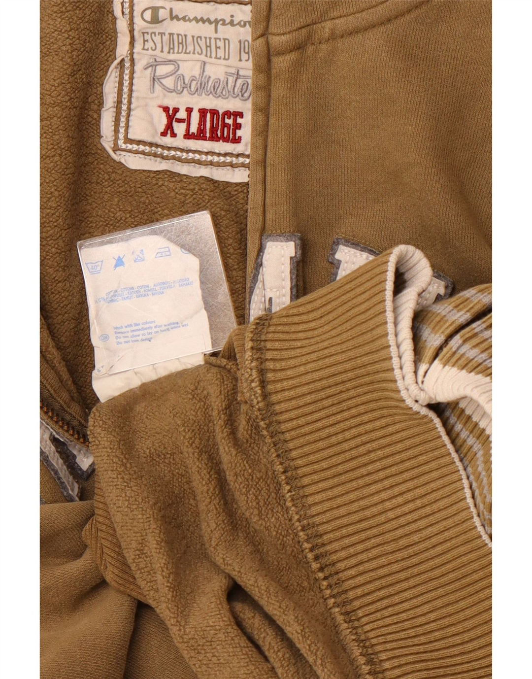 Jachetă de top pentru trening Rochester Graphic pentru femei CHAMPION UK 18 XL Bej