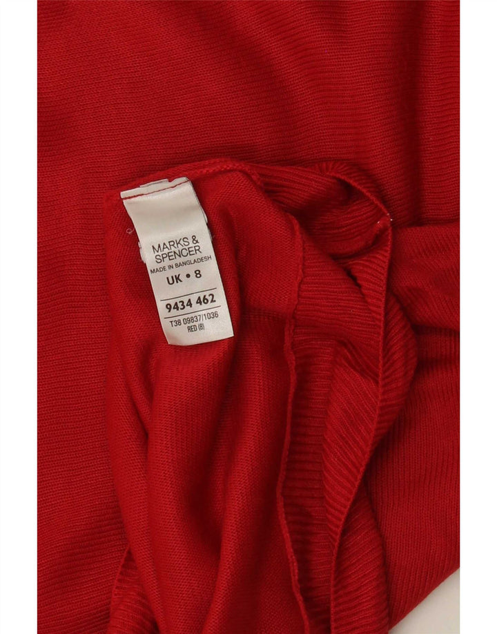 Marks & Spencer Pulover supradimensionat pentru femei cu gât de barcă UK 8 Small Red