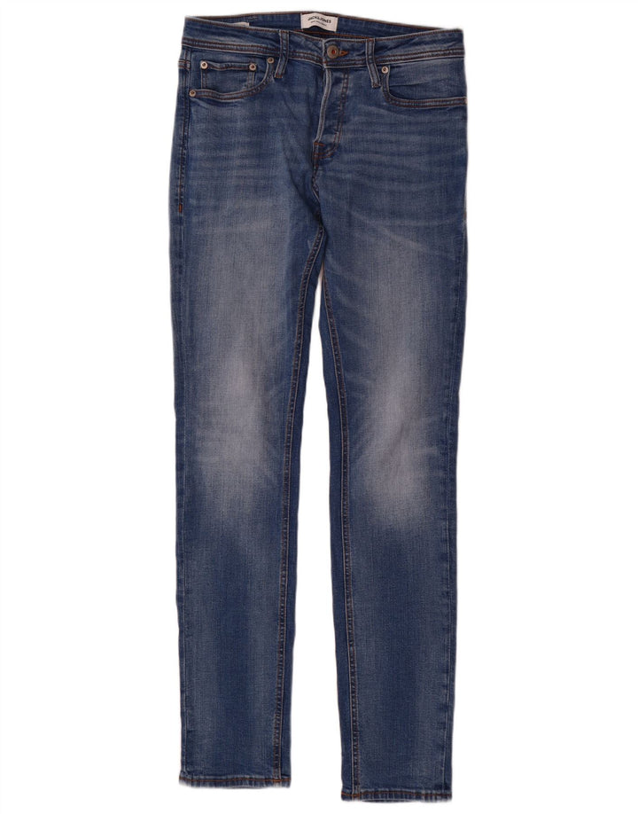 Blugi Jack & Jones Tim Slim pentru bărbați W30 L34 Bumbac albastru