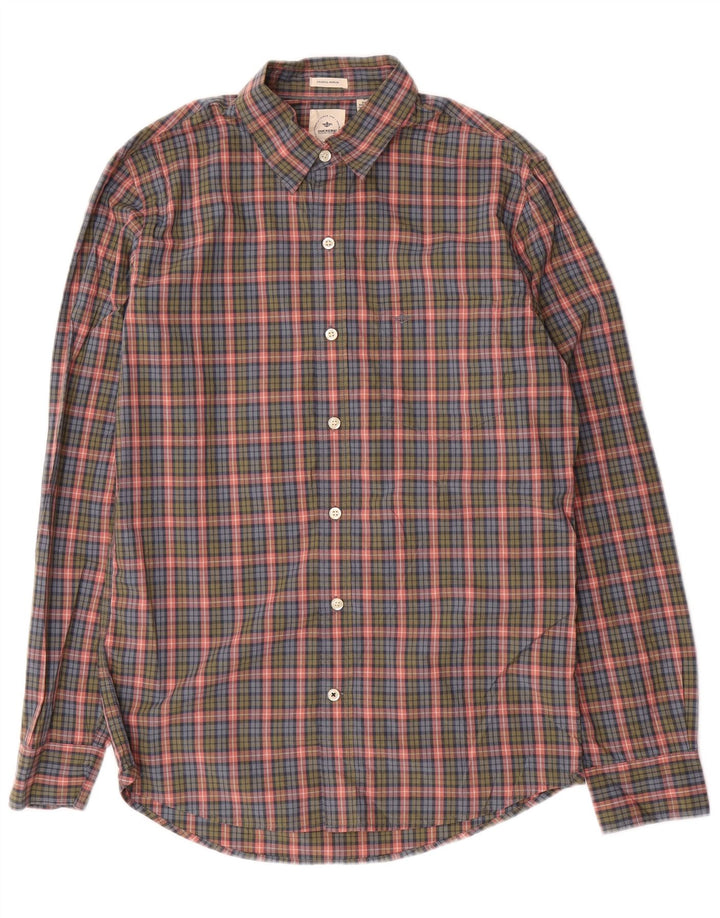 Cămașă pentru bărbați DOCKERS Slim Fit, bumbac cu carouri, multicoloră