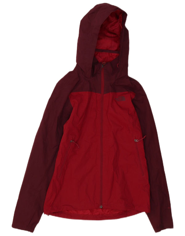 Jachetă de ploaie cu glugă The North Face pentru femei UK 6 XS Burgundy Colorblock