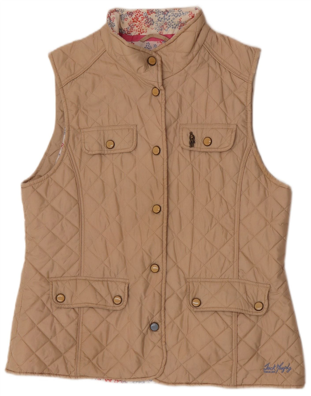 Jack Murphy Gilet matlasat pentru femei UK 16 mare, bej, nailon