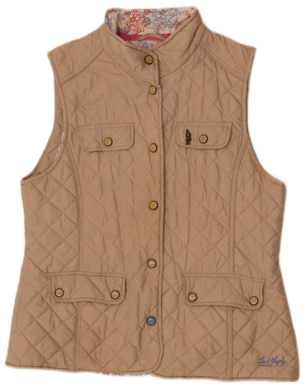 Jack Murphy Gilet matlasat pentru femei UK 16 mare, bej, nailon