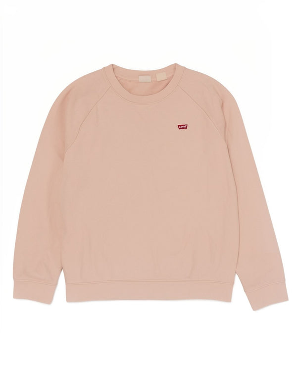 Pulover supradimensionat pentru femei Levi's UK 6 XS bumbac roz