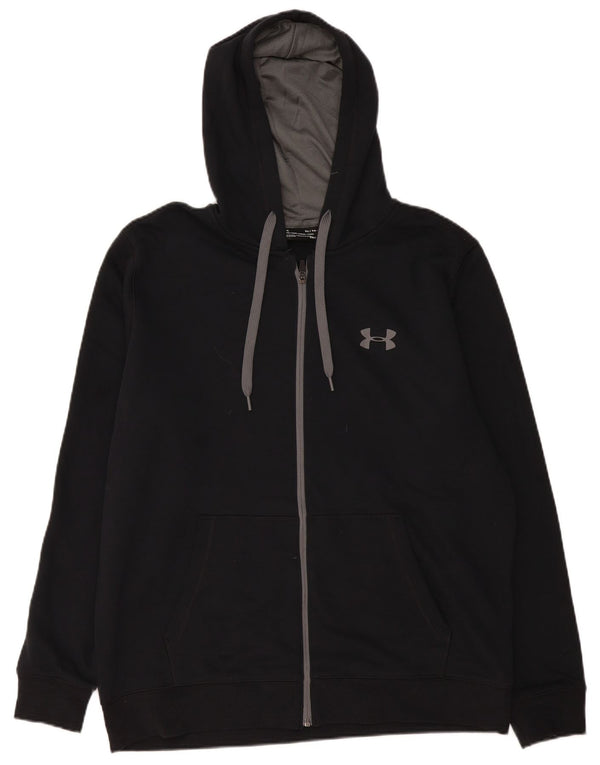 Pulover Under Armour Cold Gear, cu fermoar, bumbac, XL, negru