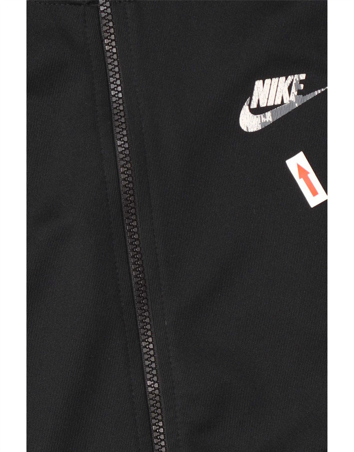 Pulover Nike Graphic Zip pentru bărbați, mic, negru, poliester