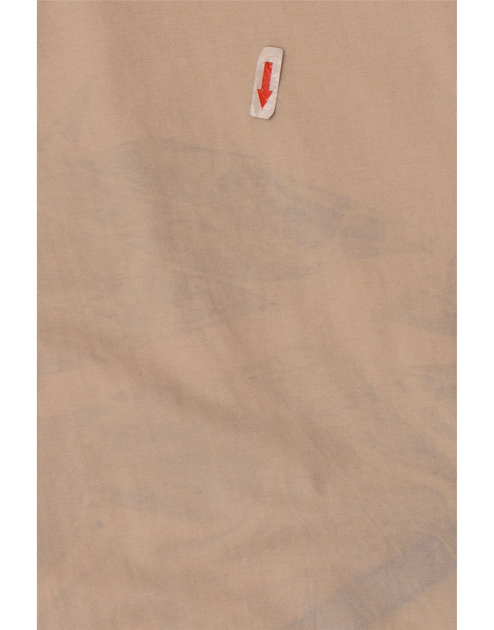 Tricou Bărbați Zara Top Mare Bej Bumbac