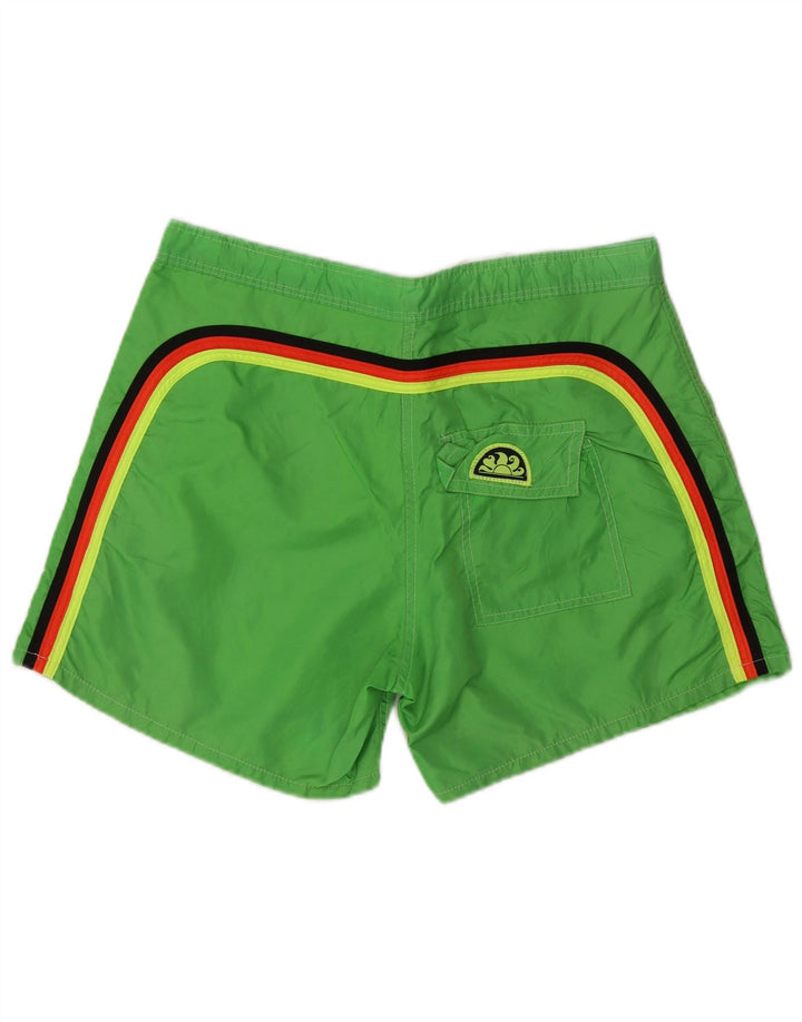 Sundek Pantaloni scurți de înot pentru bărbați EU 46 XL, verde, nailon, plajă