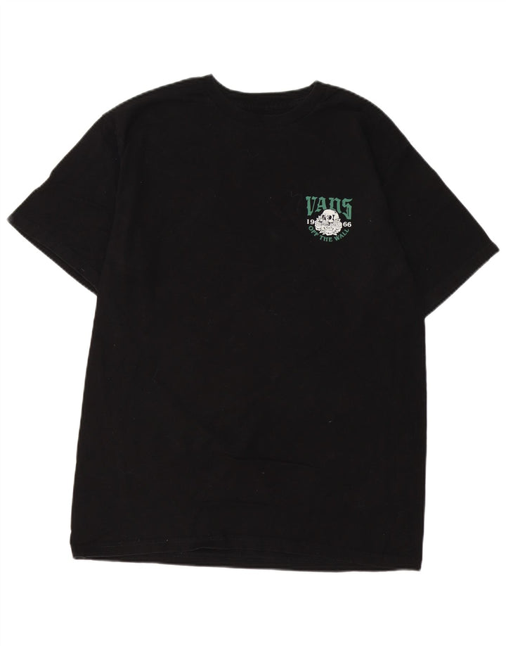 Tricou grafic pentru bărbați VANS Classic Fit Top, bumbac mediu negru