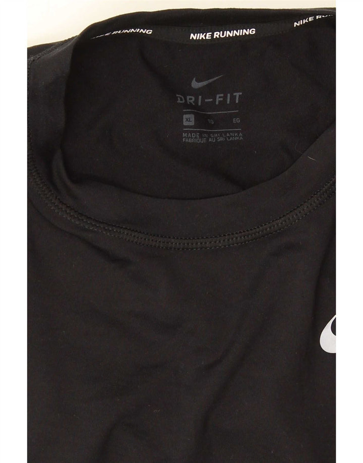 Nike pentru bărbați Dri Fit Top cu mânecă lungă XL, negru