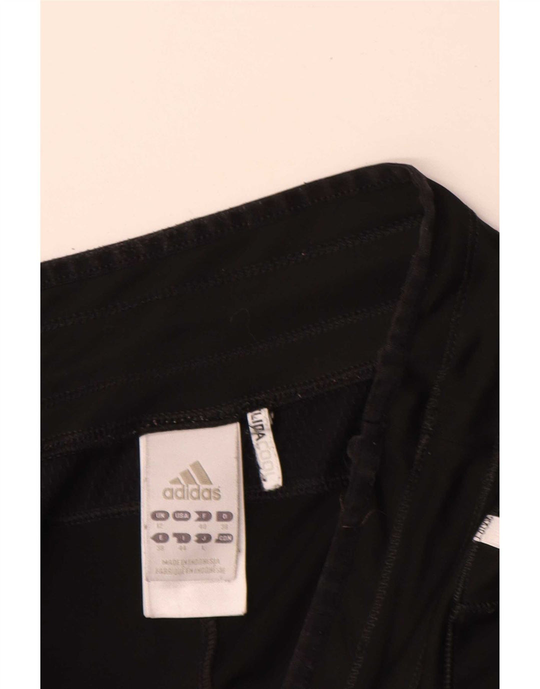Pantaloni scurți sport Bermude Adidas pentru femei UK 12 Poliester mediu negru