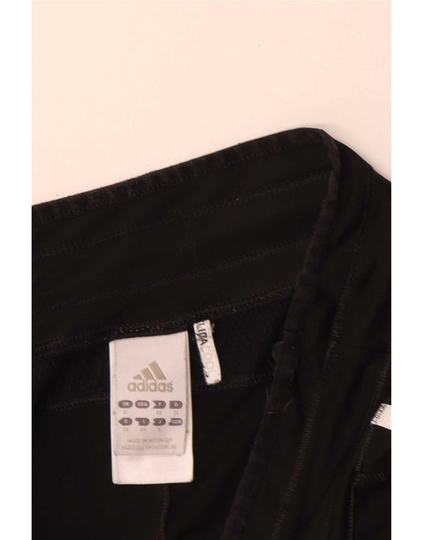 Pantaloni scurți sport Bermude Adidas pentru femei UK 12 Poliester mediu negru