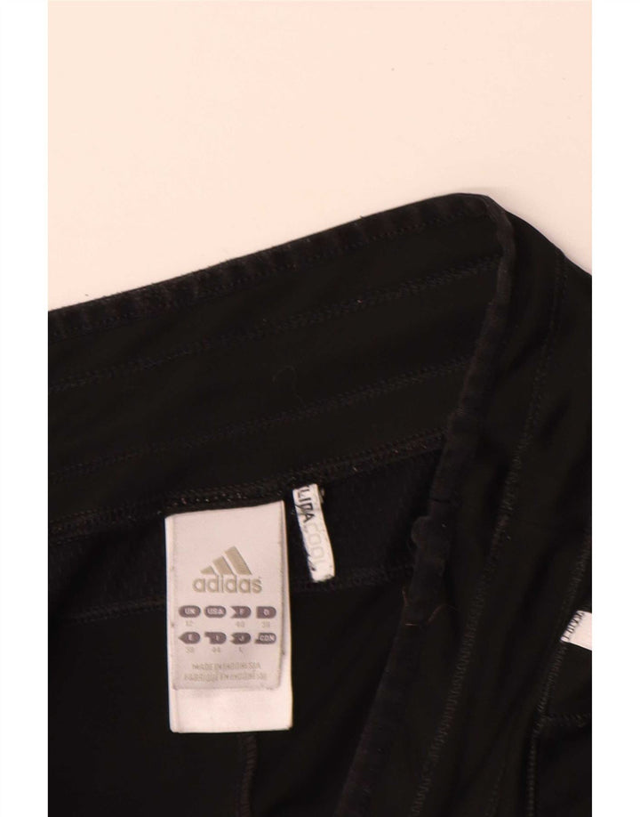 Pantaloni scurți sport Bermude Adidas pentru femei UK 12 Poliester mediu negru