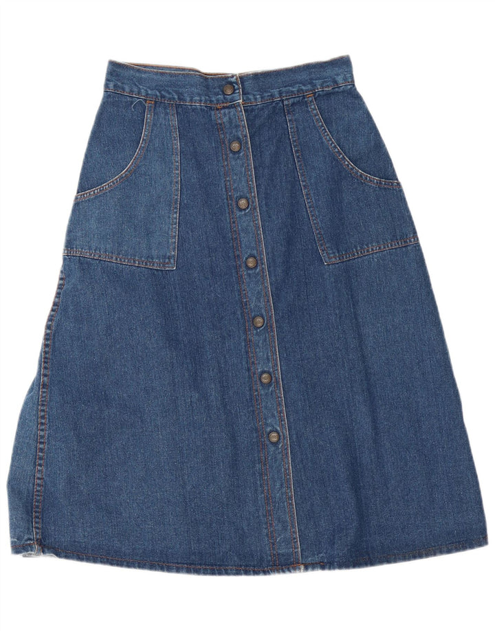 Fusta A-Line Maxi Denim Vintage pentru Damă W28 Medium Blue