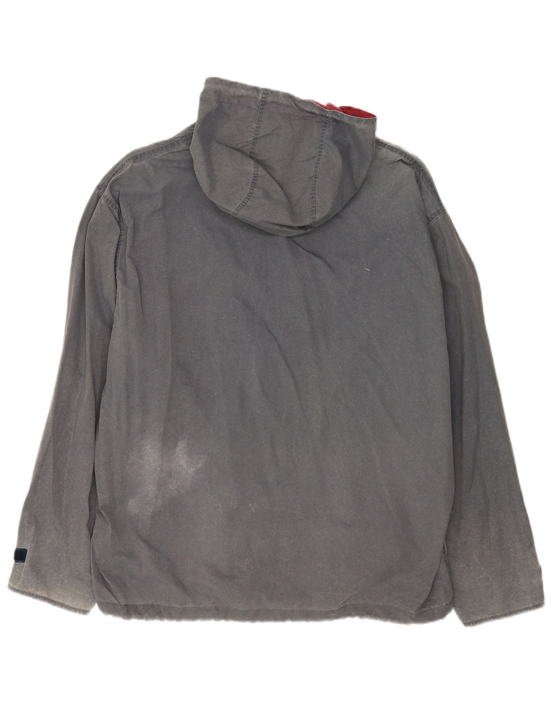 Jachetă de vânt cu glugă pentru bărbați Think Pink UK 48 4XL Gri Poliester