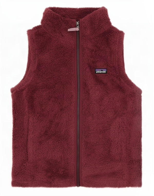 Patagonia Fete Fleece Gilet 9-10 Ani Medium Burgundy