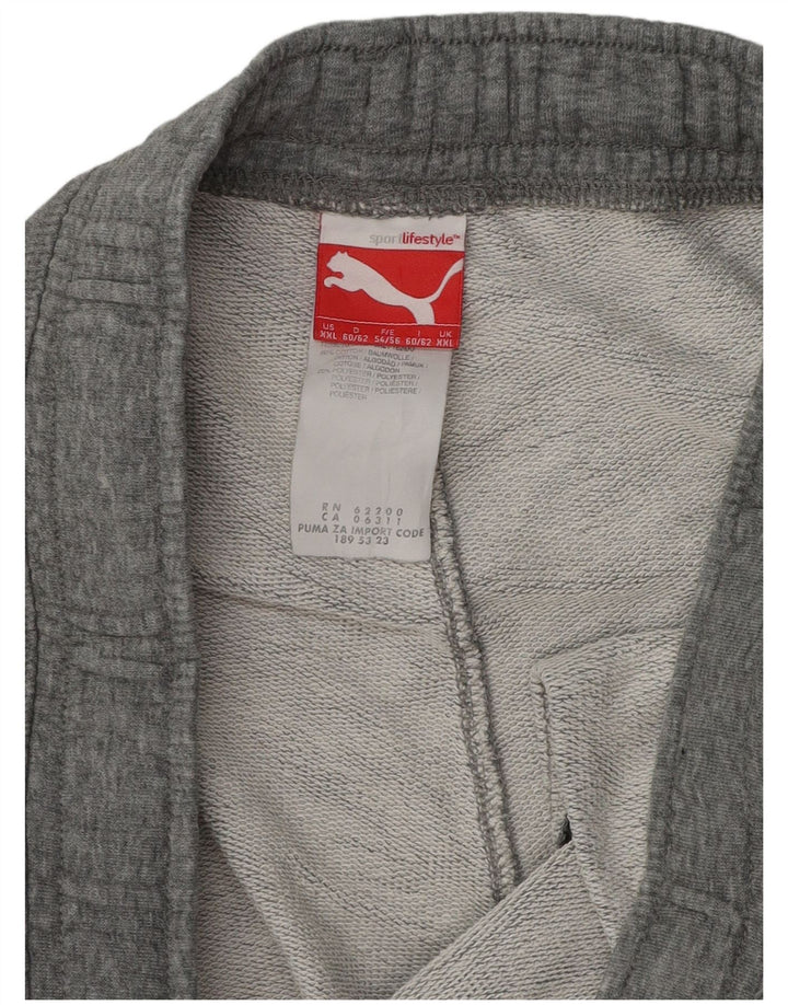 Pantaloni de trening Puma pentru bărbați, 2XL, bumbac cu pete gri