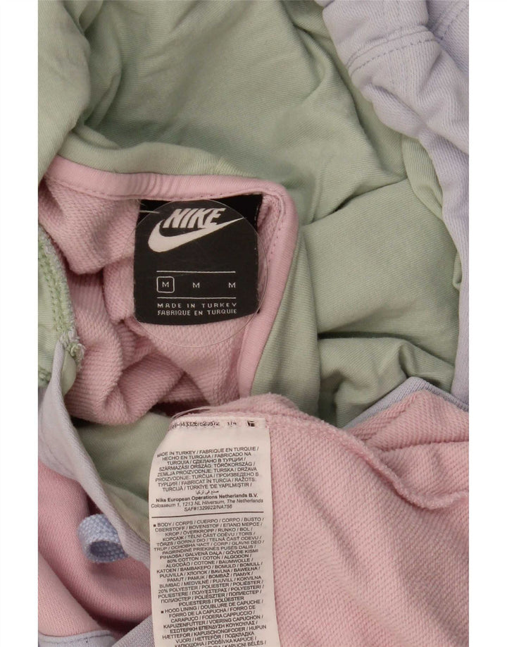 Pulover supradimensionat cu glugă Nike pentru femei UK 14 Medium Multicolor Colorblock