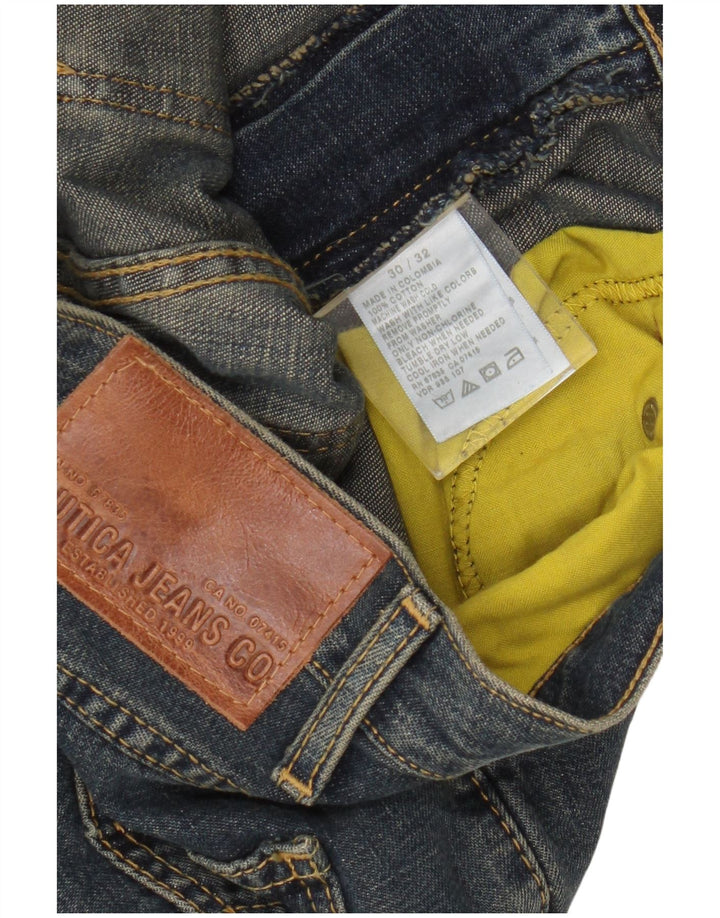 Blugi Nautica Bărbați Drepți L30 L32 Bumbac Albastru