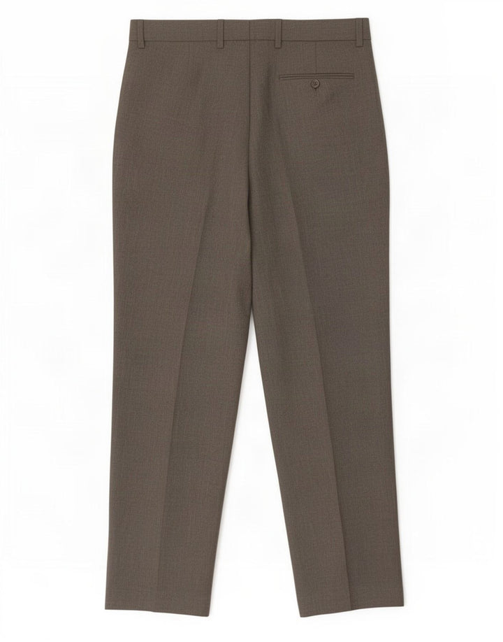 Pantaloni de costum pentru bărbați Marks & Spencer, cu ajustare normală, L34 L33, poliester gri
