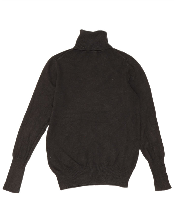 Pulover pentru femei cu gât rulat Zara UK 14 mare negru