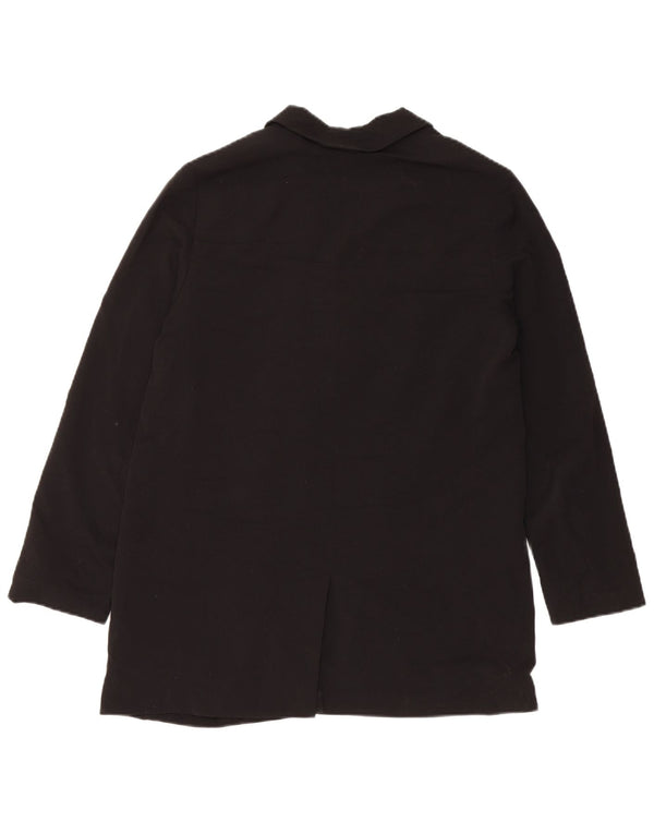 ALL SAINTS Jachetă Blazer deschisă pentru femei UK 10 Poliester negru mic