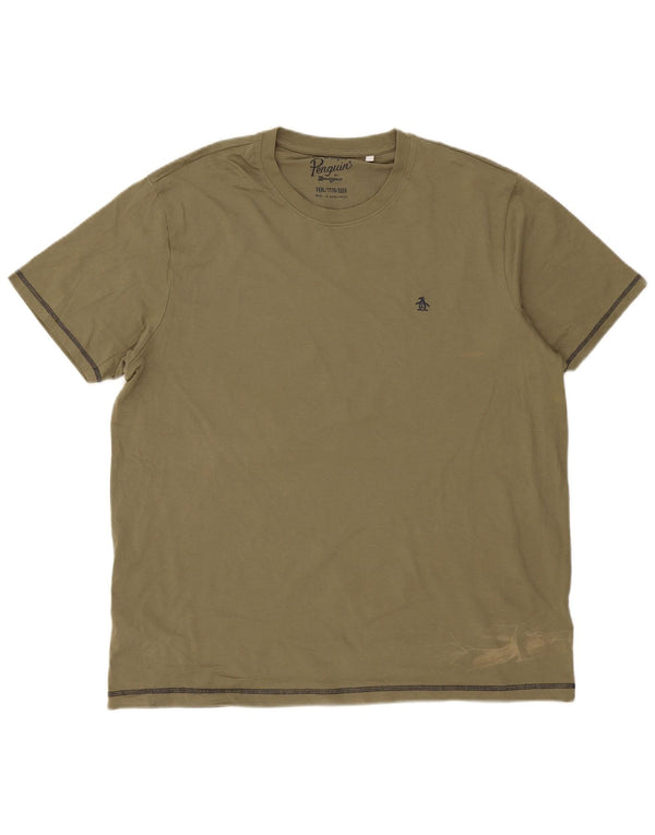 Tricou pentru bărbați Pinguin Top 3XL Bumbac verde