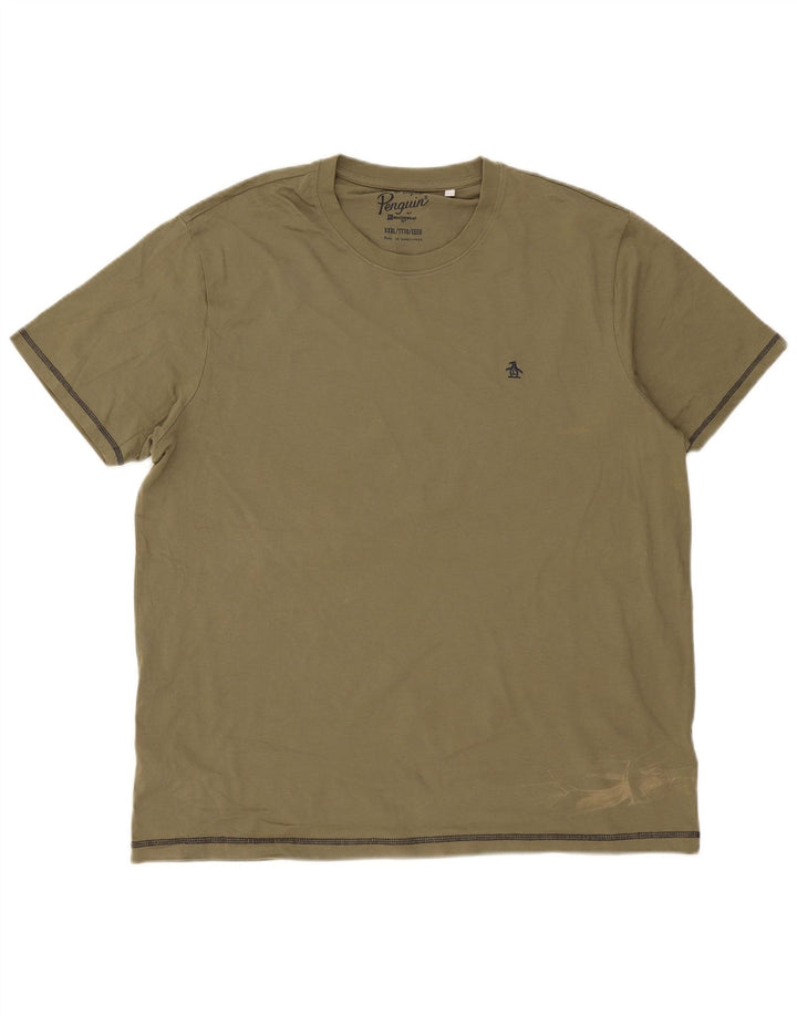 Tricou pentru bărbați Pinguin Top 3XL Bumbac verde