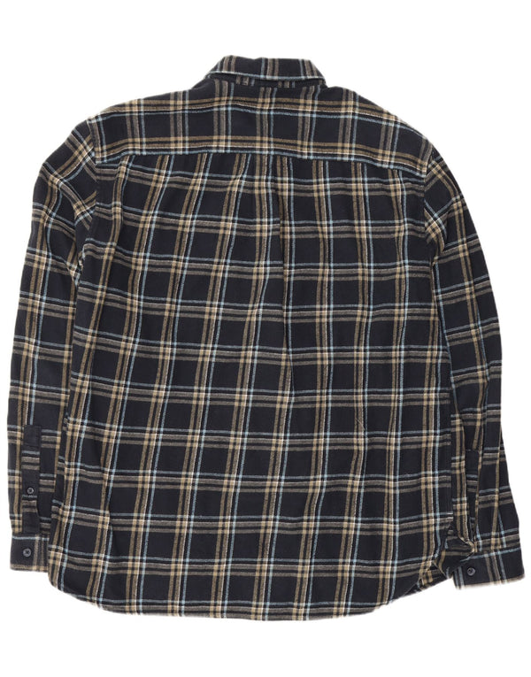 Cămașă de flanel Jack Wills pentru bărbați, XL, albastru bleumarin, cu carouri
