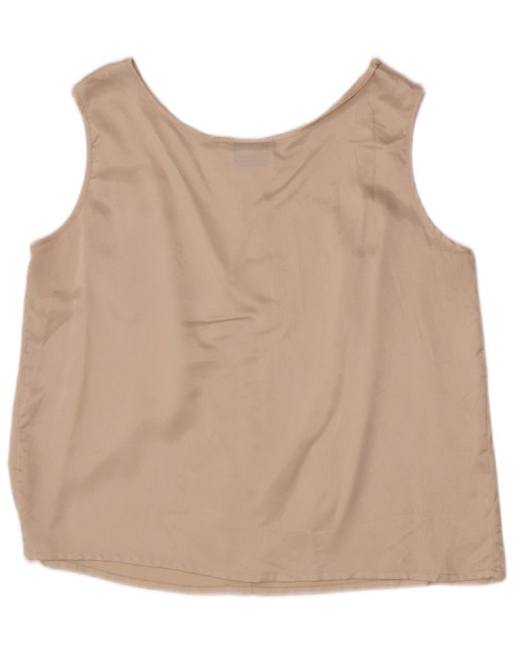 Top cu vestă crop pentru femei Luisa Spagnoli IT 42 2XL poliester bej