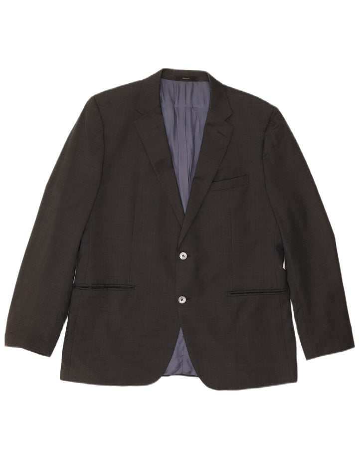 Blazer Massimo Dutti pentru bărbați, cu 2 nasturi, US 46 XL, acetat gri Clasic