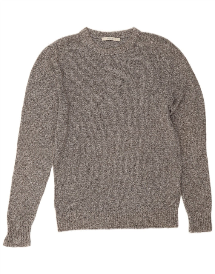 Pulover Jack & Jones pentru bărbați, cu gât crew, bumbac mic, gri