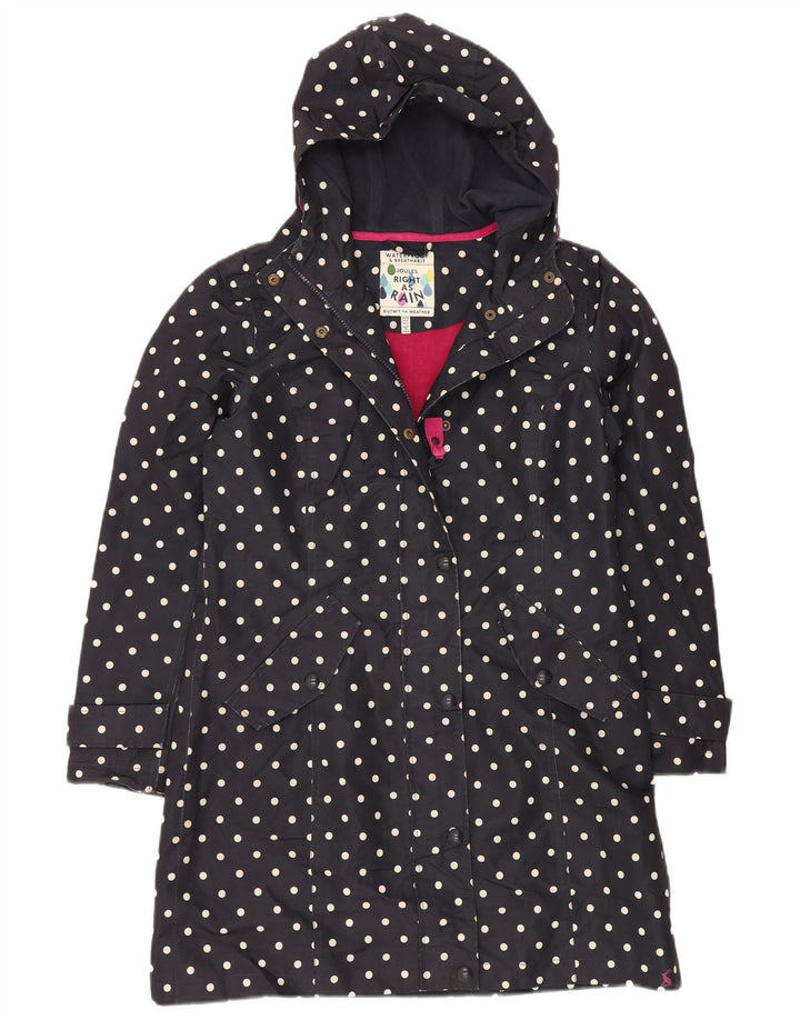 JOULES Jachetă de vânt supradimensionată pentru femei UK 10 mic, bleumarin, buline