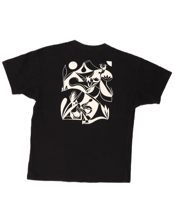 Tricou grafic Nike pentru bărbați Top mare din bumbac negru