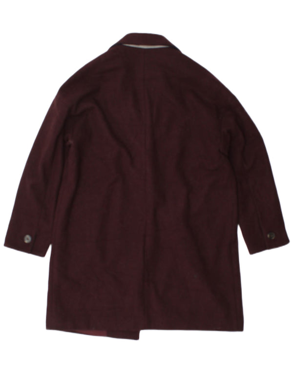 Topshop Pardesiu pentru femei UK 12 Medium Burgundy Poliester