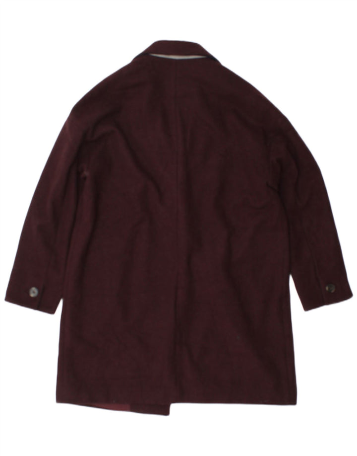 Topshop Pardesiu pentru femei UK 12 Medium Burgundy Poliester