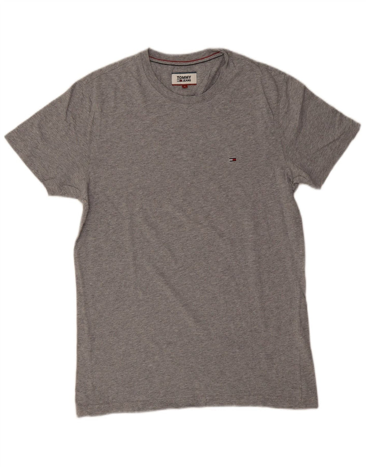 Tricou pentru bărbați Tommy Hilfiger Top mic, gri, bumbac