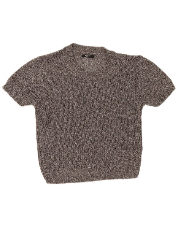 Pulover Massimo Dutti pentru damă, cu gât de barcă, UK 6 XS, gri pete