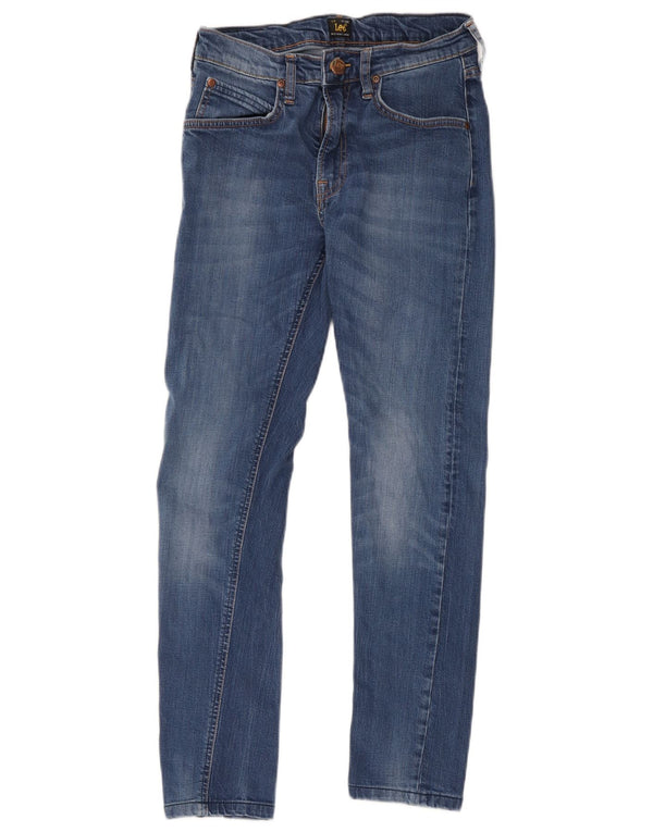 Lee Womens Luke Slim Jeans W29 L28 Blue Cotton